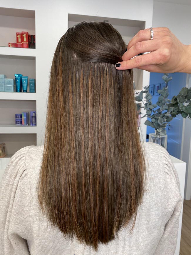 Bonding-Extensions mit dunklen Highlights